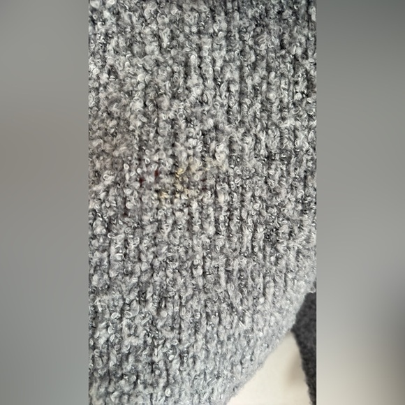 Free People BFF Cowl Neck Nubby Knit Pullover Sweater in Heather Gray Sz small - Picture 6 of 9